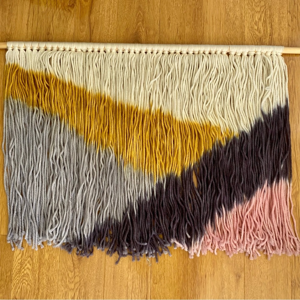 Gorgeous dipped dyed wall tapestry